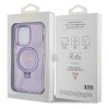 Guess GUHMP14XHRSGSU iPhone 14 Pro Max 6.7 fioletowy/purple hardcase Ring Stand Script Glitter MagSafe